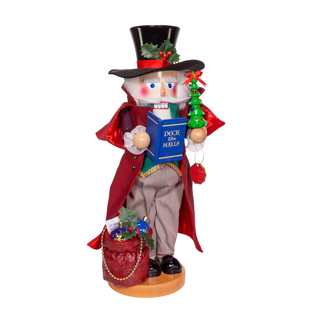 Kurt Adler 18.9-Inch Musical Deck The Halls Nutcracker